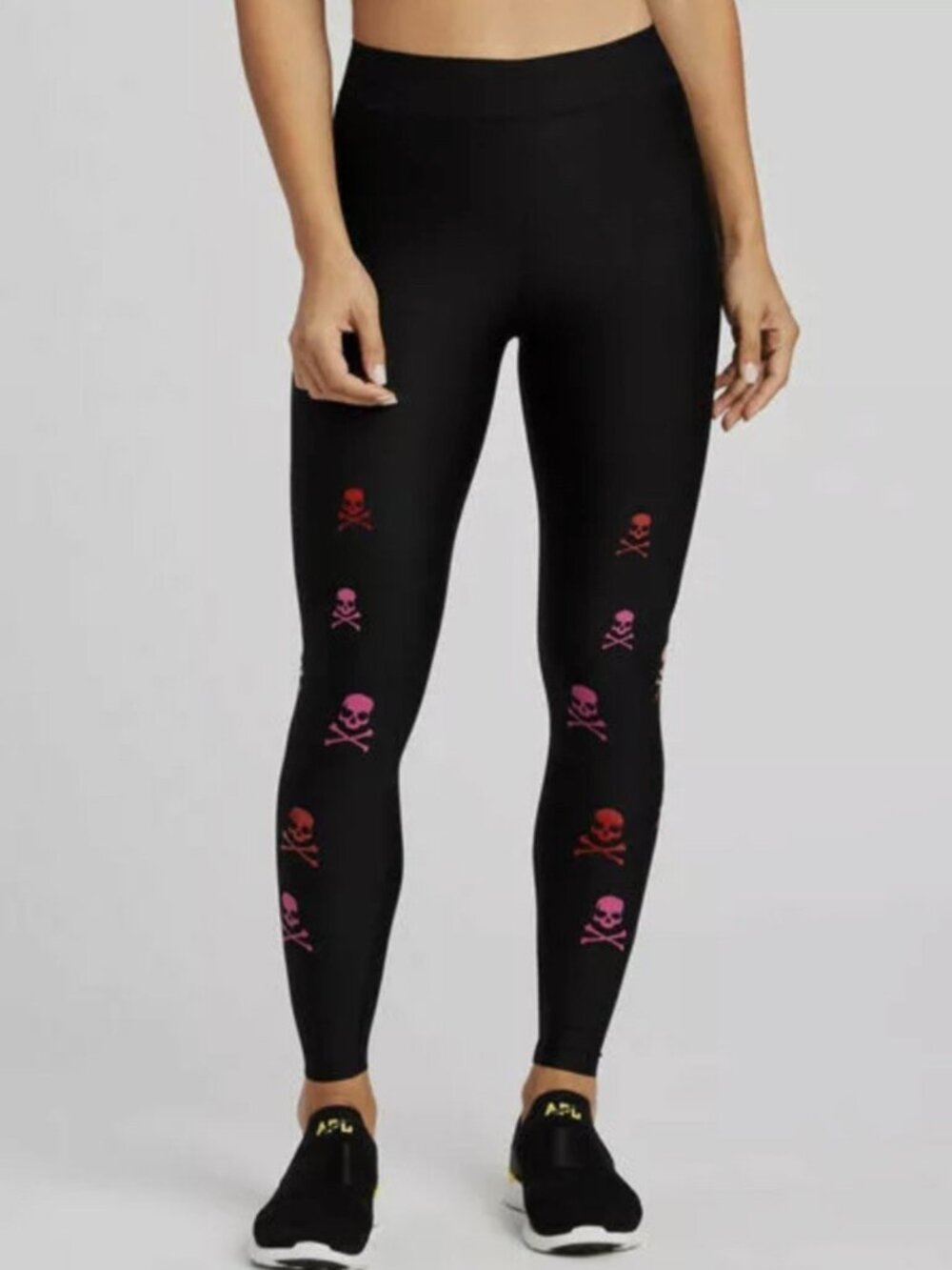 Ultracor  X Soul Cycle Skull Print Leggings Size M Black Compression Athletic